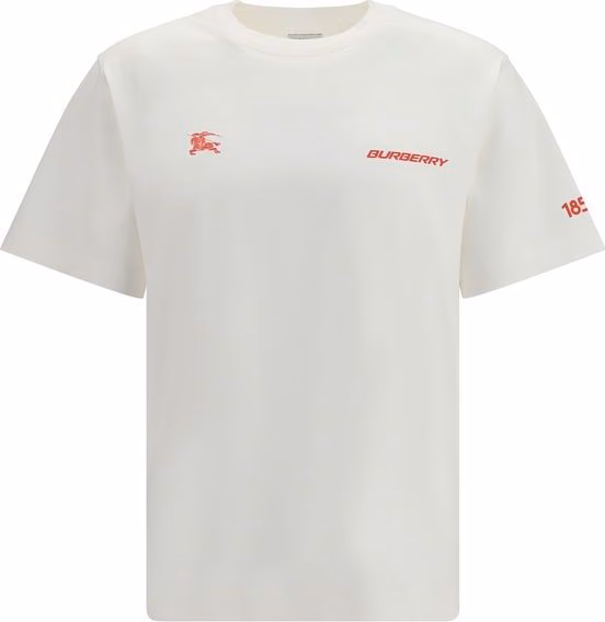 Burberry White Cotton T-Shirt