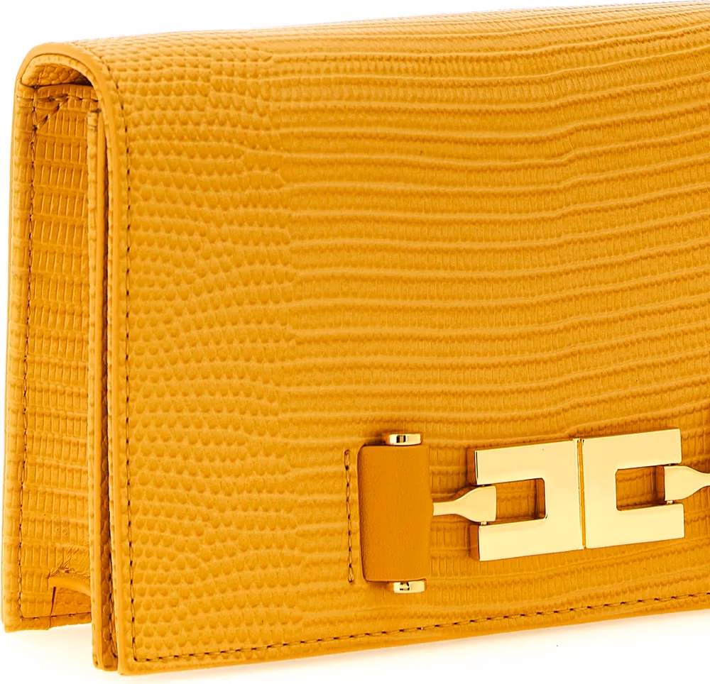 Elisabetta Franchi Beige Polyester Crossbody Bag