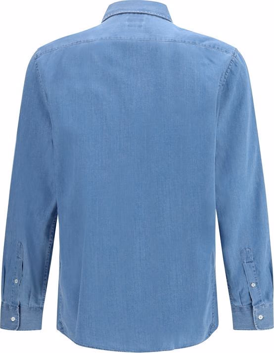 Brunello Cucinelli Blue Denim Shirt