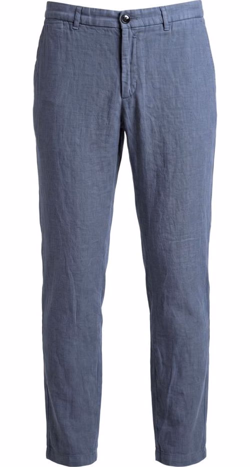 Trussardi Jeans Blue Flax Men Pants