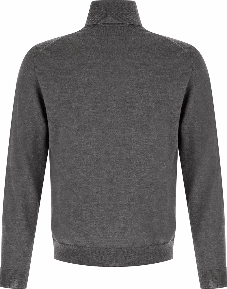 ZANONE Gray Virgin Wool Cardigan