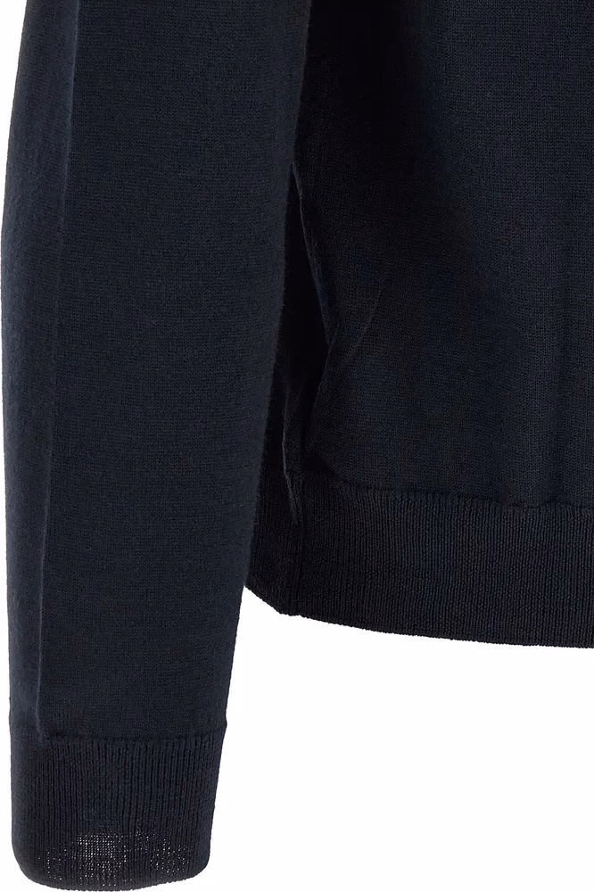 ZANONE Blue Virgin Wool Cardigan