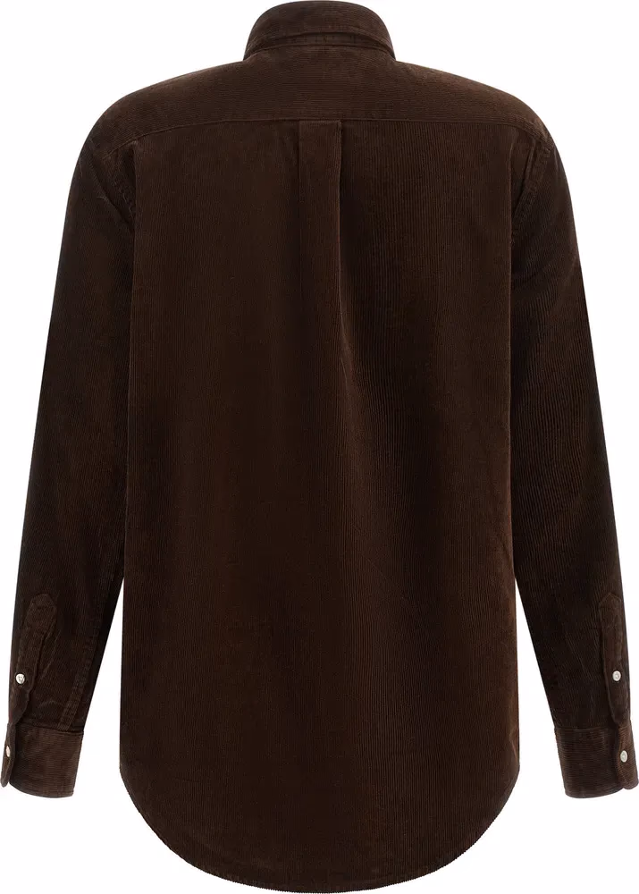 Polo Ralph Lauren Brown Cotton Blouse