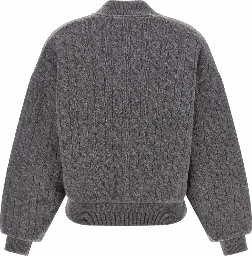 Polo Ralph Lauren Gray Wool Bomber