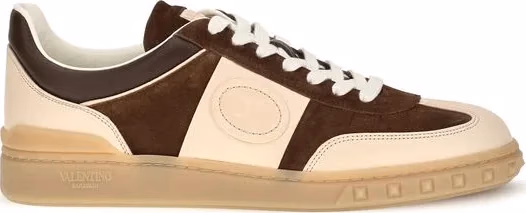 Valentino Garavani Brown Suede Leather Athletic Sneakers