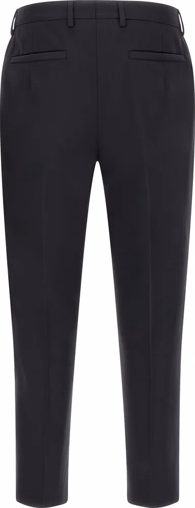 ZEGNA Blue Cotton Dress Pants