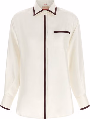White Silk Blouse