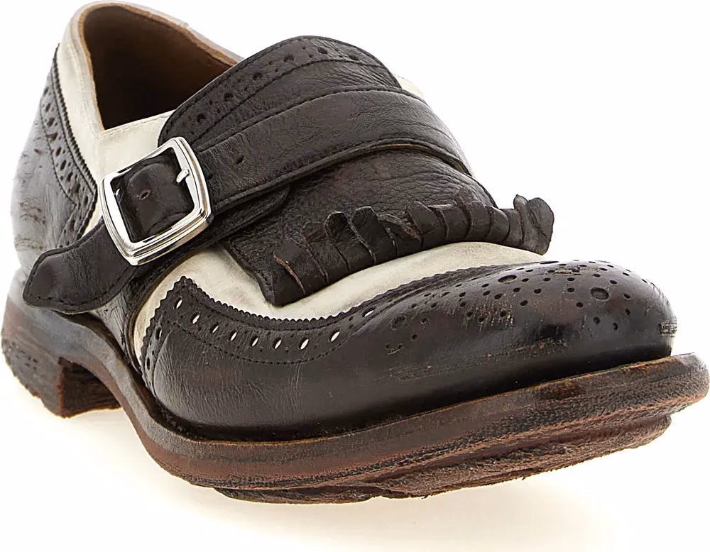 Church's Brown Calfskin Oxfords And Derbies