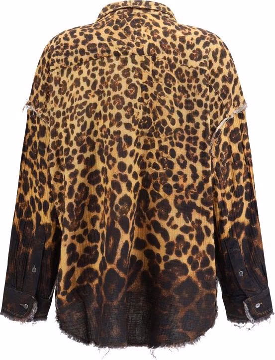 R13 Brown Denim Shirt