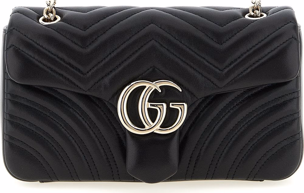 Gucci Black Lamb Leather Shoulder Bag