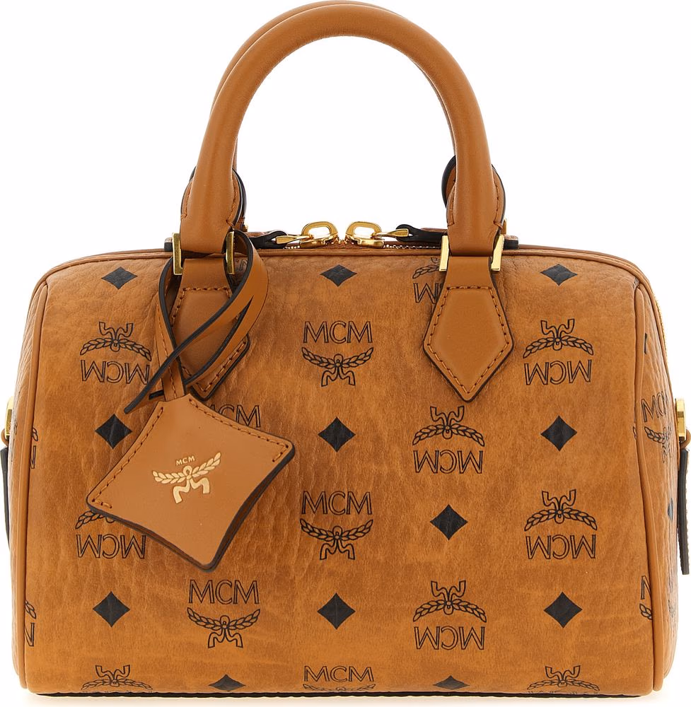 MCM Brown Polyethylene Handbag