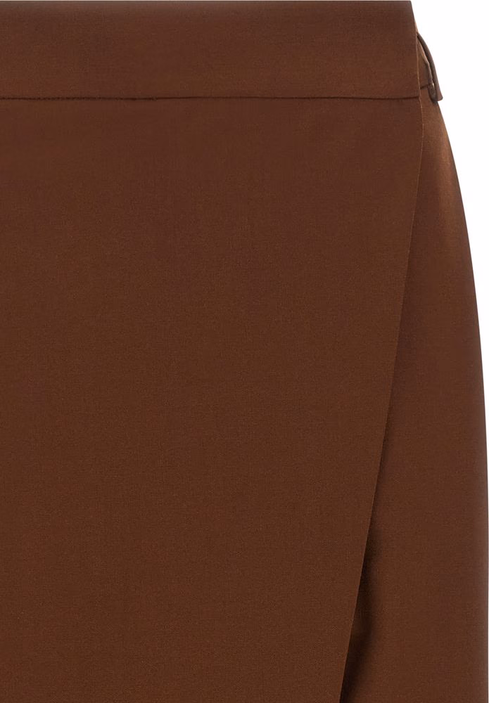 Alberto Biani Brown Wool Cropped Pants