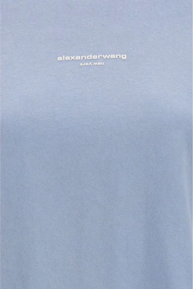 Alexander Wang Blue Cotton T-Shirt