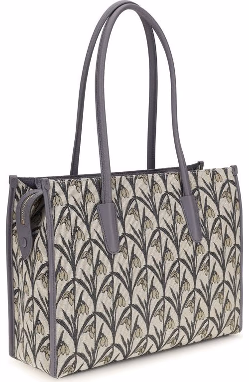 Coccinelle Gray Fabric Shoulder Bag