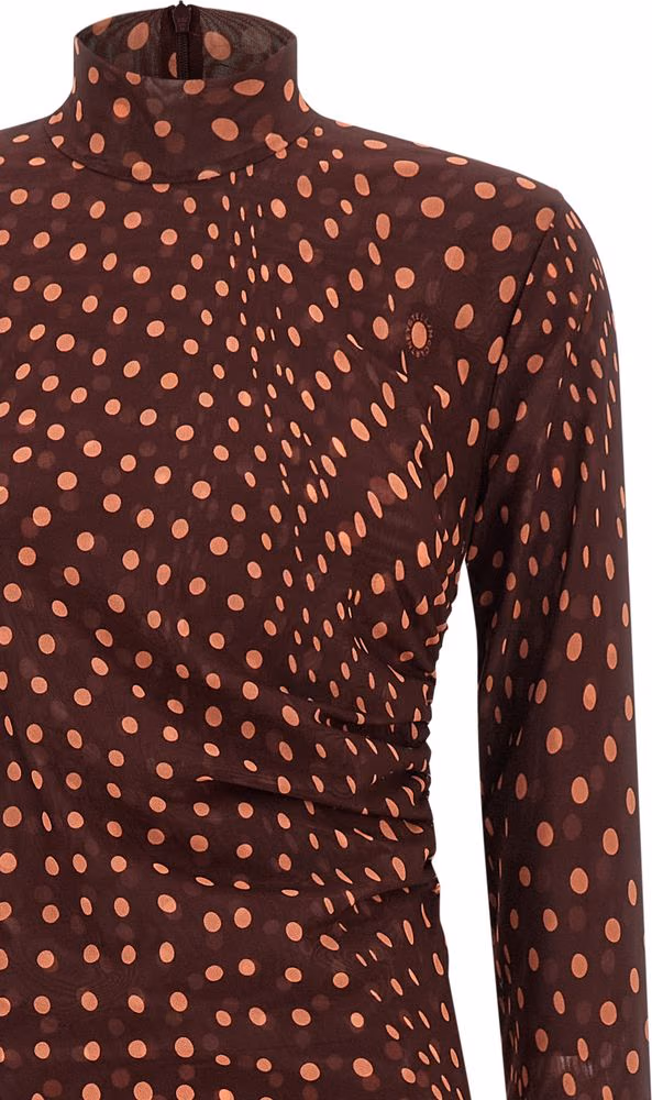 Stella McCartney Bordeaux Polyamide Long Dress