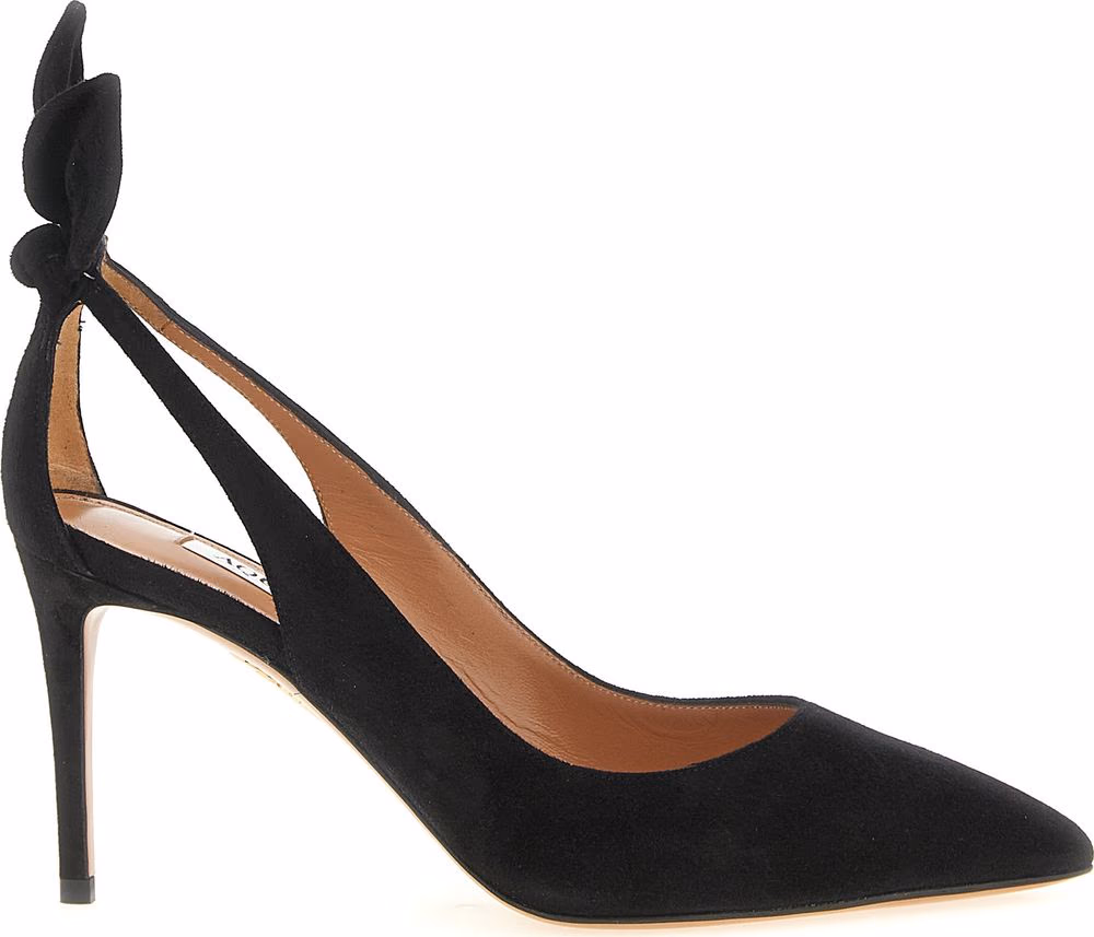 Aquazzura Black Calfskin High Heel Pumps