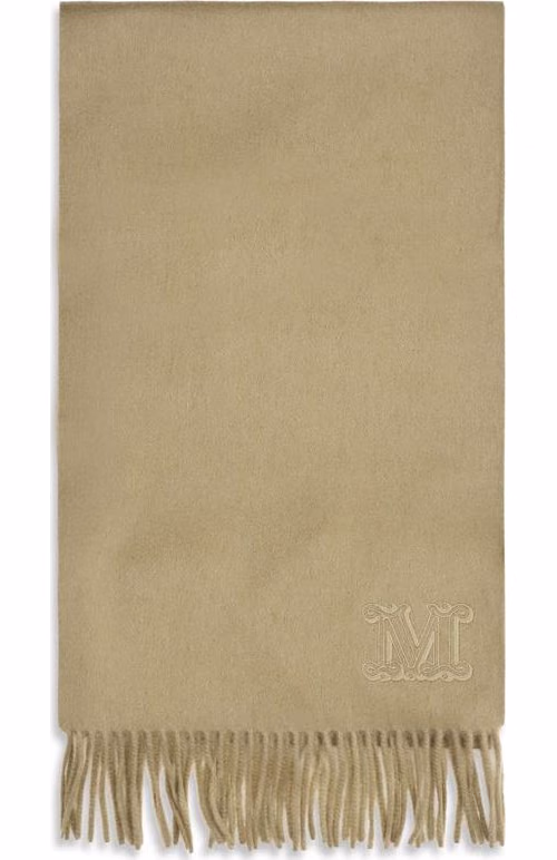 Max Mara Beige Cashmere Scarf