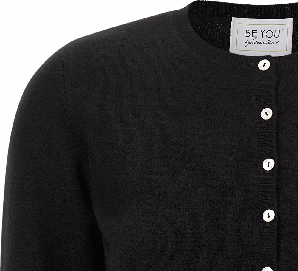 BE YOU Black Cashmere Cardigan