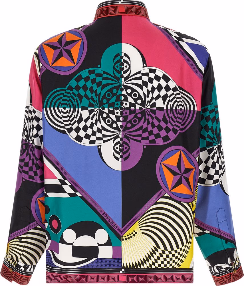 Versace Multicolor Silk Blouse