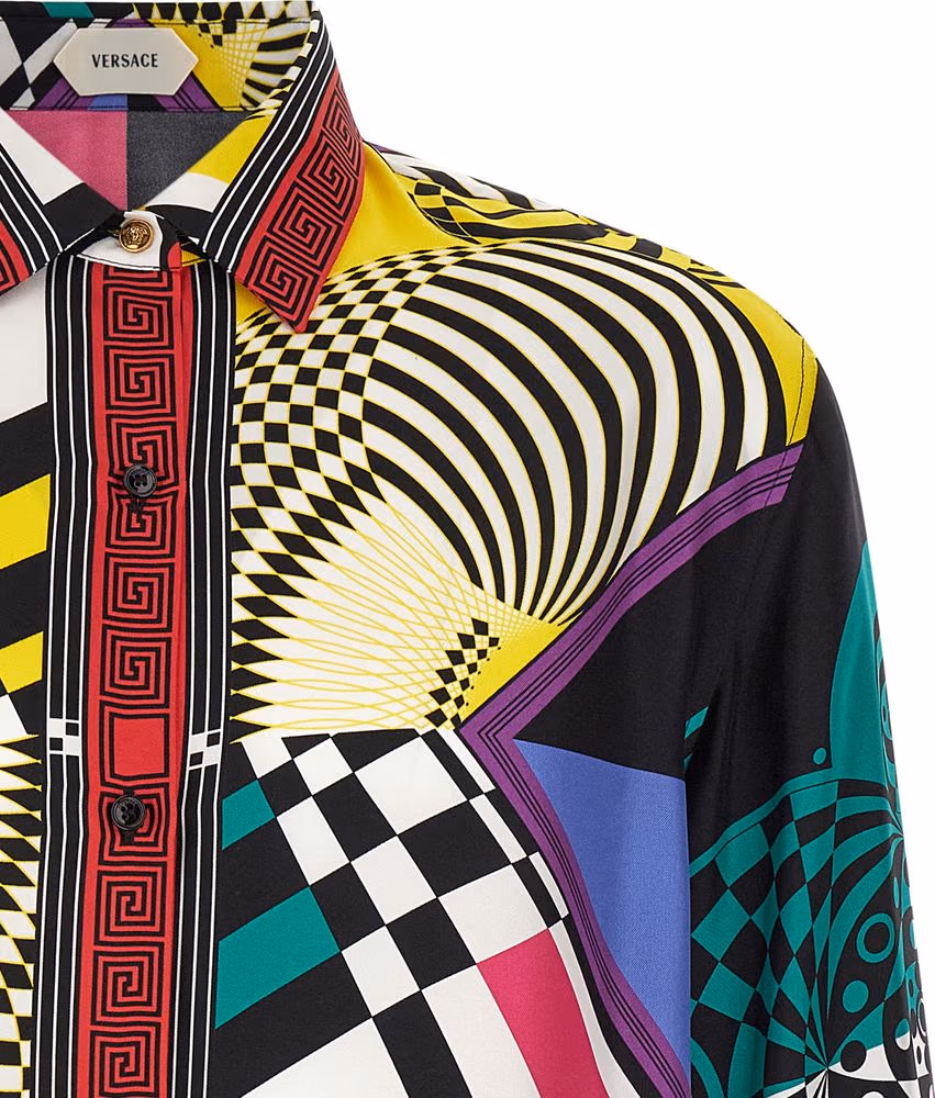Versace Multicolor Silk Blouse