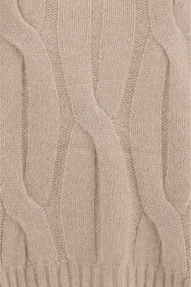 Allude Beige Cashmere Sweater