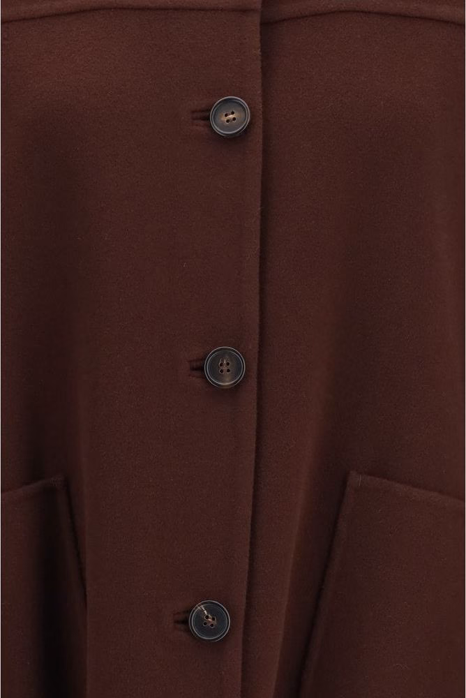 'S Max Mara Bordeaux Wool Oves Aries Coat