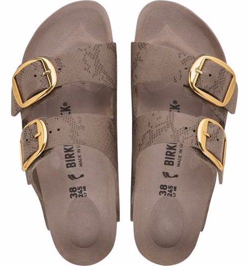 Birkenstock Gray Synthetic Flat Sandals