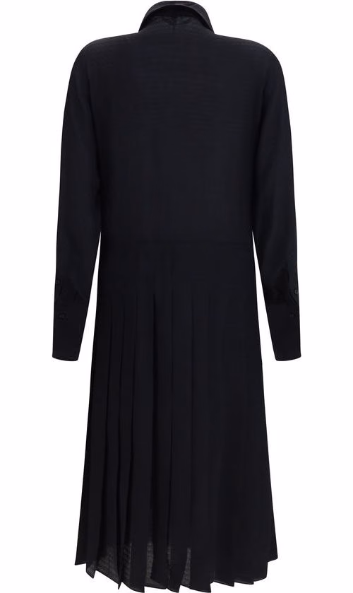 Fendi Black Silk Casual Dress