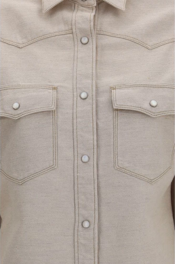 Fendi Beige Denim Shirt