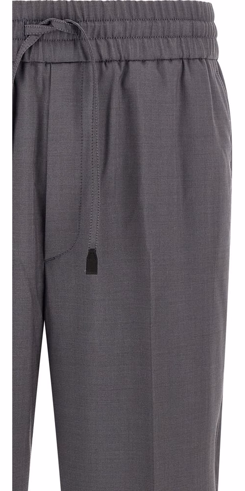 Brioni Gray Wool Casual Pants
