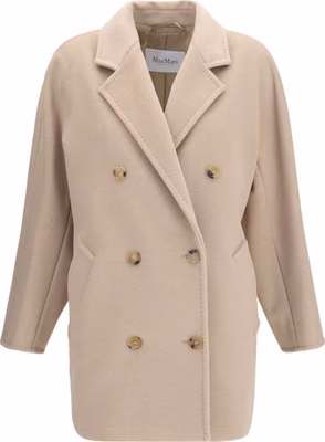 Beige Wool Oves Aries Full-Length Jacket