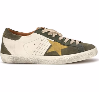 Bicolor Calf Leather Bos Taurus Sneakers