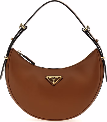 Brown Calfskin Shoulder Bag