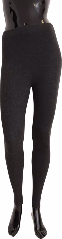 Dolce & Gabbana Gray 100% Cashmere Tights Stocking Socks