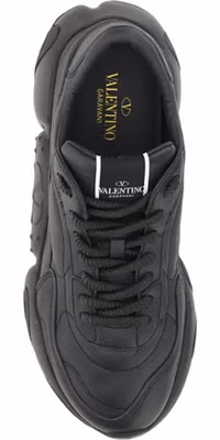Black Calf Leather Garavani Sneakers
