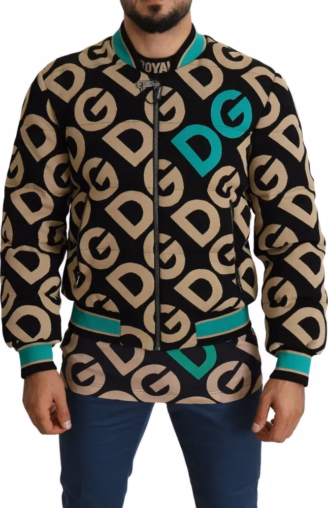 Dolce & Gabbana Multicolor DGMILLENNIALS Logo Print Jacket