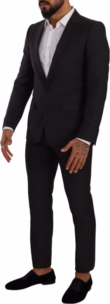 Dolce & Gabbana Black MARTINI Single Breasted 2 Piece Suit