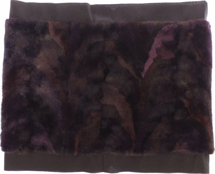 Dolce & Gabbana Purple MINK Fur Scarf Foulard Neck Wrap