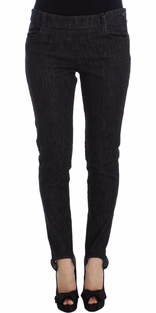 Ermanno Scervino Blue Cotton Slim Fit Denim Jeans