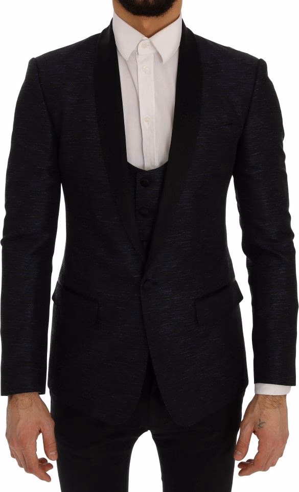 Dolce & Gabbana Blue MARTINI Slim 2 Piece Blazer