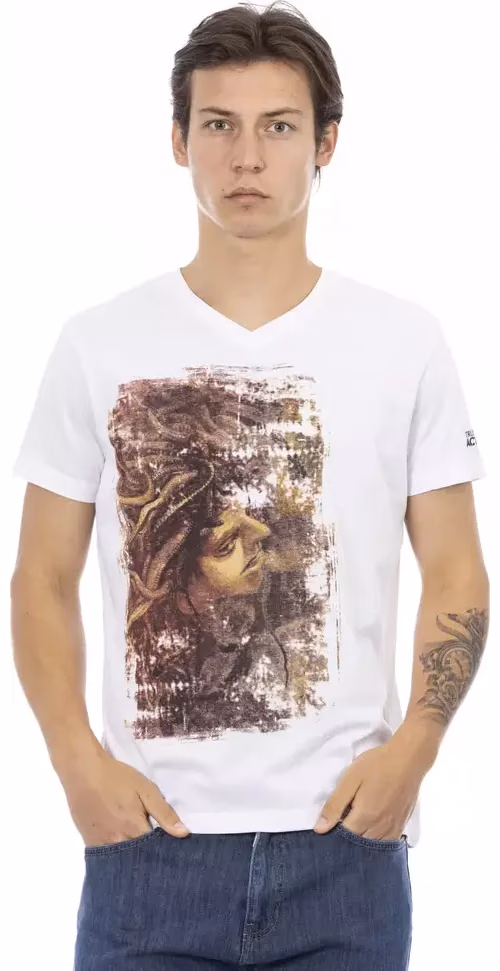 Trussardi Action White Cotton Men's T-Shirt