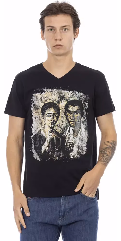 Trussardi Action Black Cotton Men's T-Shirt