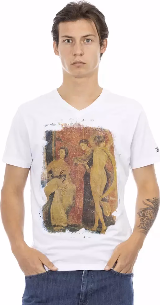Trussardi Action White Cotton Men's T-Shirt
