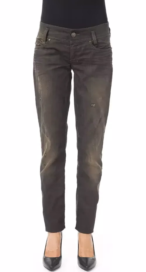 BYBLOS Black Cotton Women Jeans