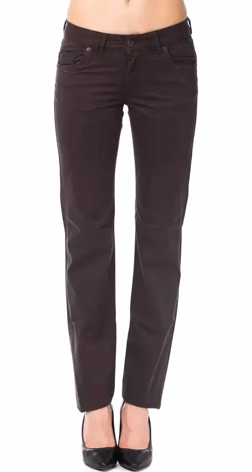 Ungaro Fever Brown Cotton Women's Pants