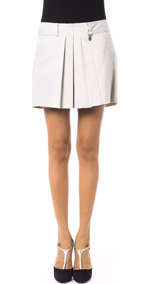 BYBLOS Gray Cotton Women Skirt