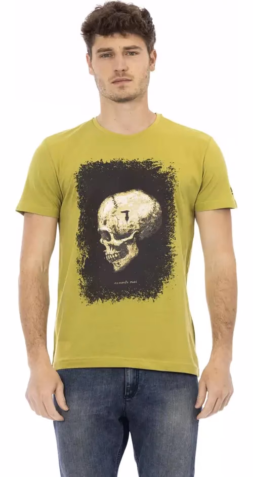 Trussardi Action Green Cotton Men T-Shirt