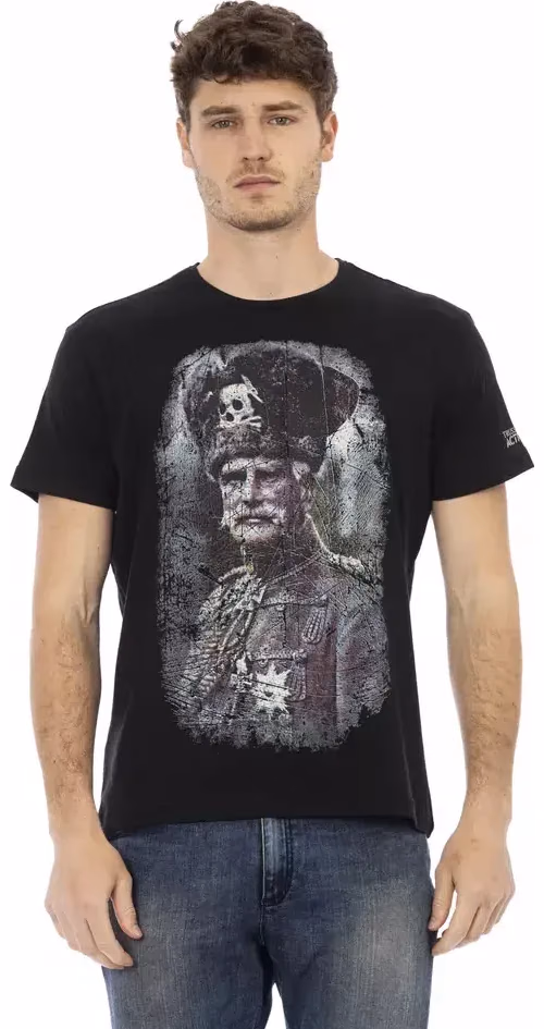 Trussardi Action Black Cotton Men's T-Shirt