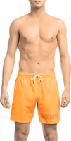 Black Polyester Men Swimsuit 1