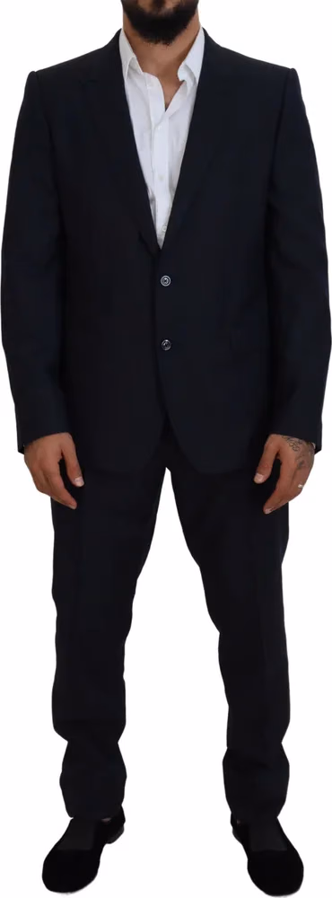 Dolce & Gabbana Blue Single Breasted 2 Piece MARTINI Suit